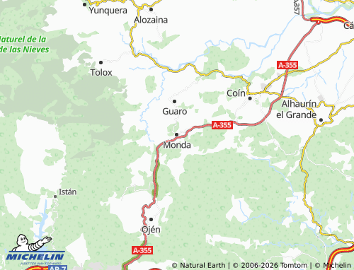 Kaart MICHELIN Monda - ViaMichelin