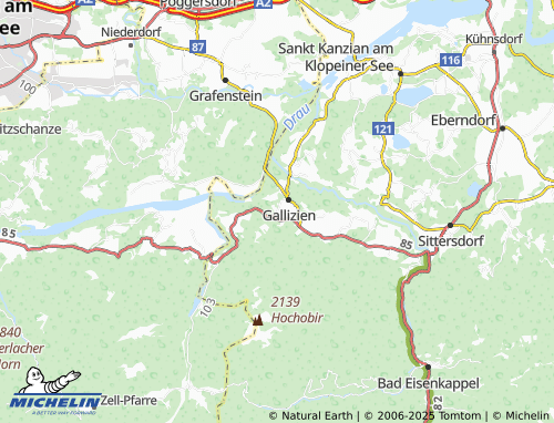 MICHELIN-Landkarte Abriach - ViaMichelin