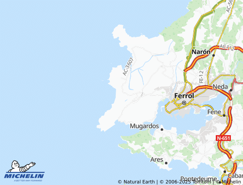 MICHELIN Zona Urbana de Vilar map - ViaMichelin