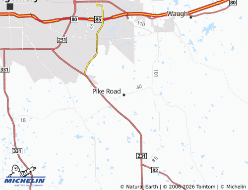 Mappa MICHELIN Pike Road - ViaMichelin