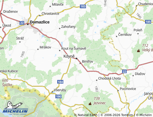 Mappa MICHELIN Kdyně - ViaMichelin