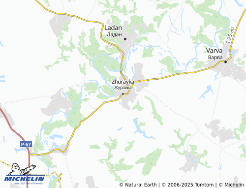MICHELIN Zhuravka map - ViaMichelin