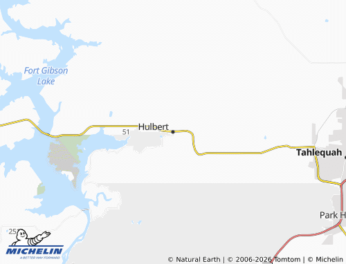 Mappa MICHELIN Hulbert - ViaMichelin