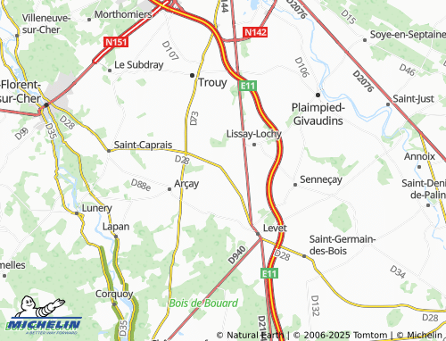 MICHELIN Lochy map - ViaMichelin