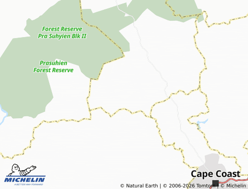 Mapa MICHELIN Krobo - ViaMichelin