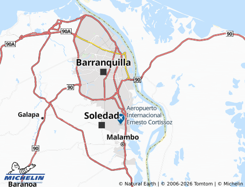 Mapa MICHELIN Santa Inés - ViaMichelin