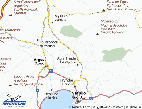 Carte MICHELIN Anyfi - ViaMichelin
