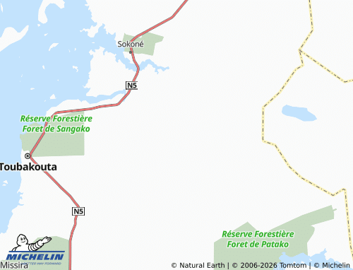 MICHELIN Touba Mouride map - ViaMichelin