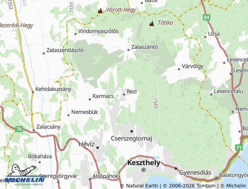 MICHELIN Rezi map - ViaMichelin