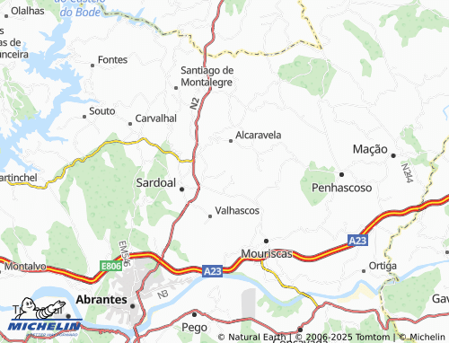 Carte MICHELIN Entrevinhas - ViaMichelin