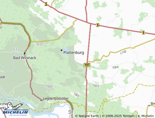 Carte MICHELIN Groß Leppin - ViaMichelin
