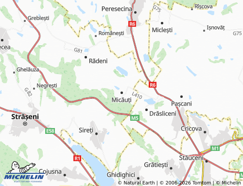 MICHELIN Micăuți map - ViaMichelin