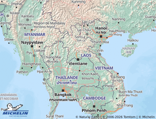 MICHELIN-Landkarte Laos - ViaMichelin