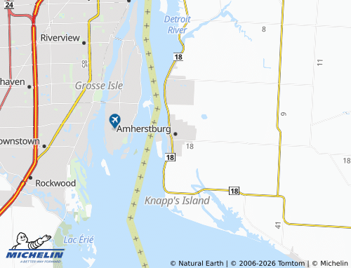 Mappa MICHELIN Amherstburg - ViaMichelin