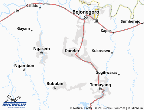 Mapa MICHELIN Dander - ViaMichelin