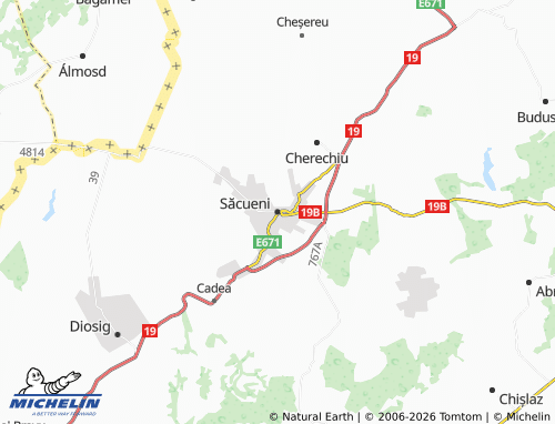 MICHELIN Săcueni map - ViaMichelin