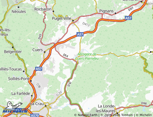 Mappa MICHELIN Pierrefeu-du-Var - ViaMichelin