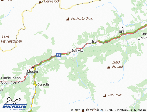 Carte MICHELIN Surrein - ViaMichelin