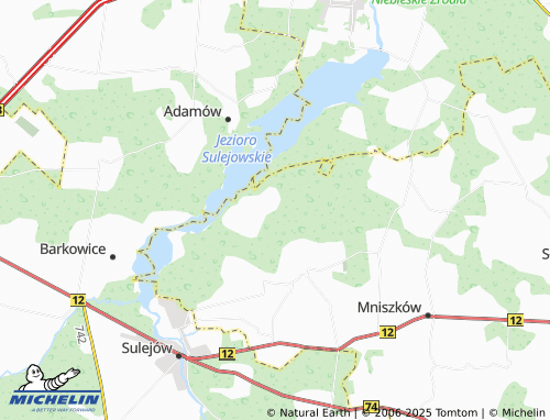 MICHELIN-Landkarte Zarzęcin - ViaMichelin