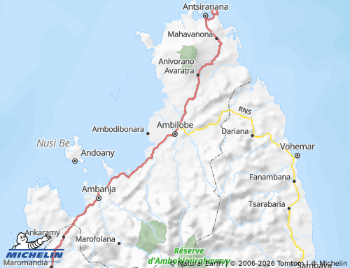 Carte MICHELIN Ambilobe - ViaMichelin