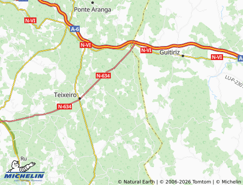 Mapa MICHELIN A Muradela - ViaMichelin