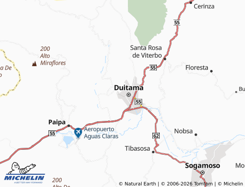 Mapa MICHELIN Divino Niño - ViaMichelin