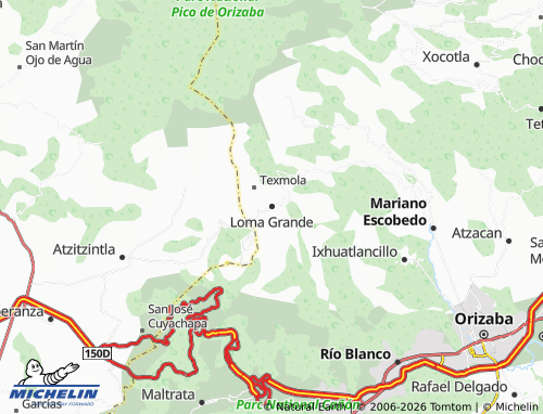 Mapa MICHELIN Loma Grande - ViaMichelin