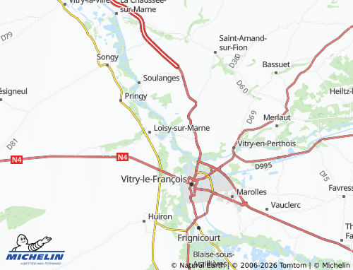 Mapa MICHELIN Couvrot - ViaMichelin
