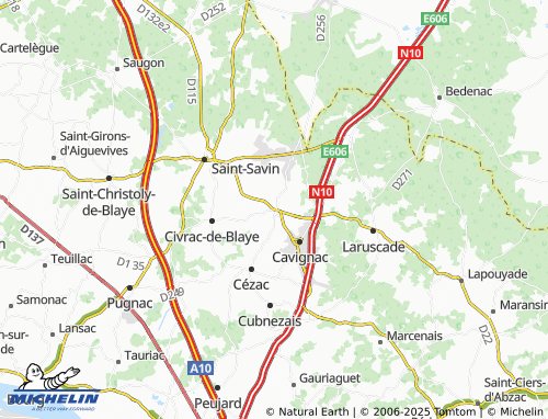 MICHELIN Saint-Mariens map - ViaMichelin