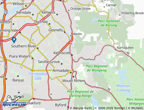 MICHELIN Kelmscott map - ViaMichelin