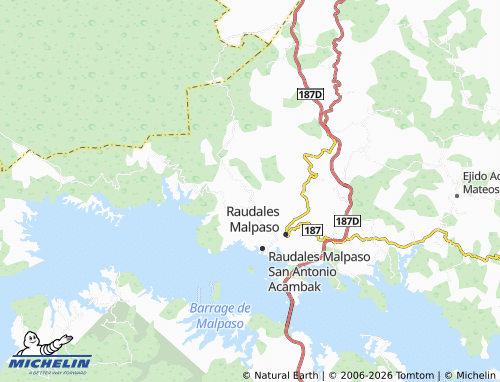 Mappa MICHELIN Ángel Albino Corzo - ViaMichelin