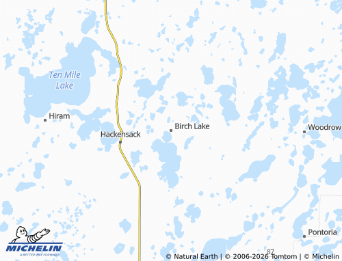 Mappa MICHELIN Birch Lake - ViaMichelin