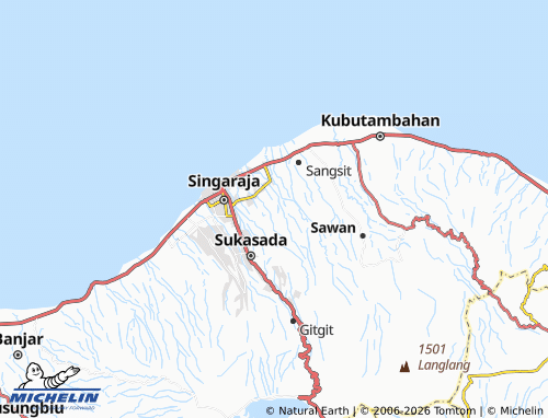 Carte MICHELIN Penglatan - ViaMichelin
