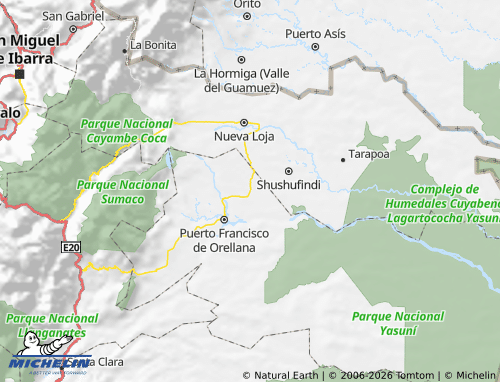 Mappa MICHELIN La Joya de Los Sachas - ViaMichelin