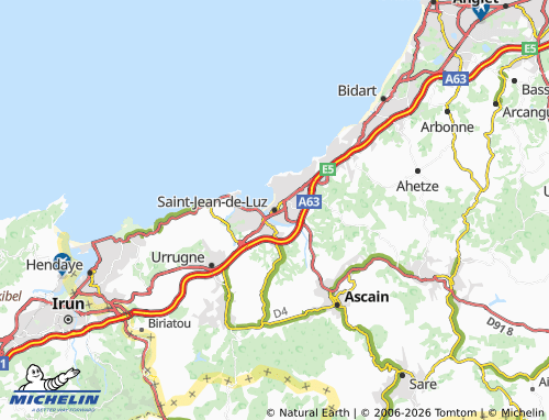 Mapa MICHELIN San Juan de Luz - ViaMichelin