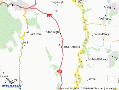 MICHELIN Lunca Banului map - ViaMichelin