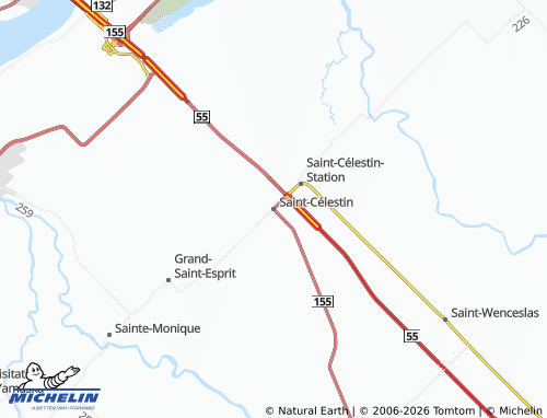 MICHELIN-Landkarte Saint-Célestin - ViaMichelin