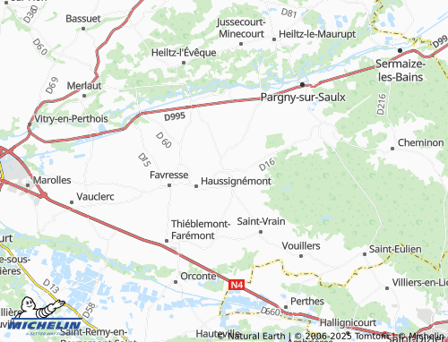 Carte MICHELIN Blesme - ViaMichelin