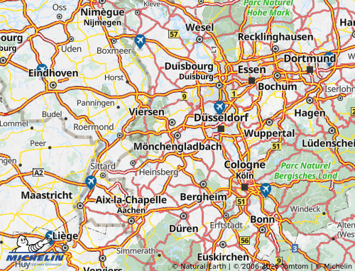 MICHELIN Munchengladbach map - ViaMichelin