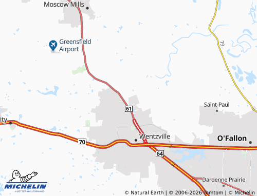 Mapa MICHELIN Flint Hill - ViaMichelin