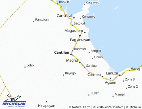 MICHELIN Cantilan map - ViaMichelin