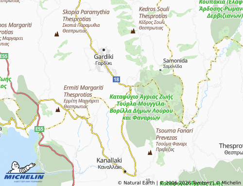 MICHELIN Potamia map - ViaMichelin