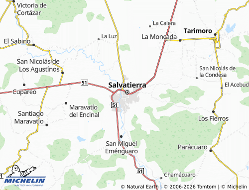 MICHELIN Zona Centro map - ViaMichelin