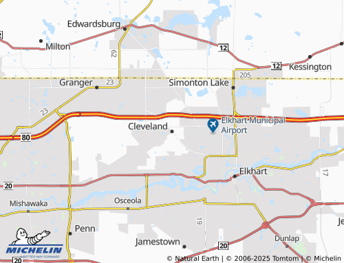 MICHELIN Cleveland map - ViaMichelin