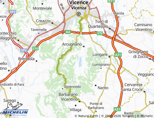 Kaart MICHELIN Lapio - ViaMichelin