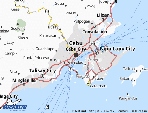 MICHELIN Cebu Port Center map - ViaMichelin