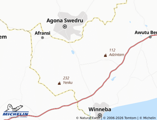 MICHELIN Abasa map - ViaMichelin