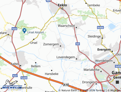 Mappa MICHELIN Zomergem - ViaMichelin