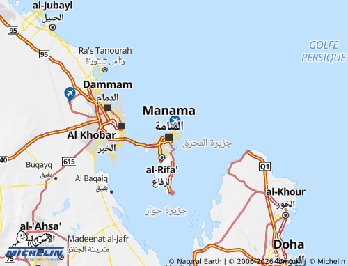 MICHELIN Muharraq map - ViaMichelin