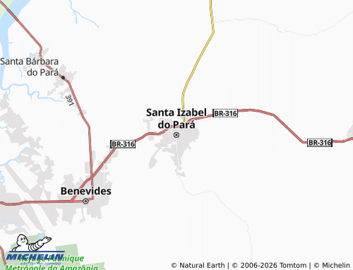 Mappa MICHELIN Santa Izabel do Pará - ViaMichelin